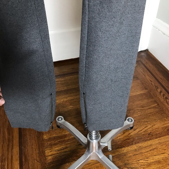 ATM - Gray Slim Stretch Cargo Knit Ankle Zip Pants - Picture 5 of 6